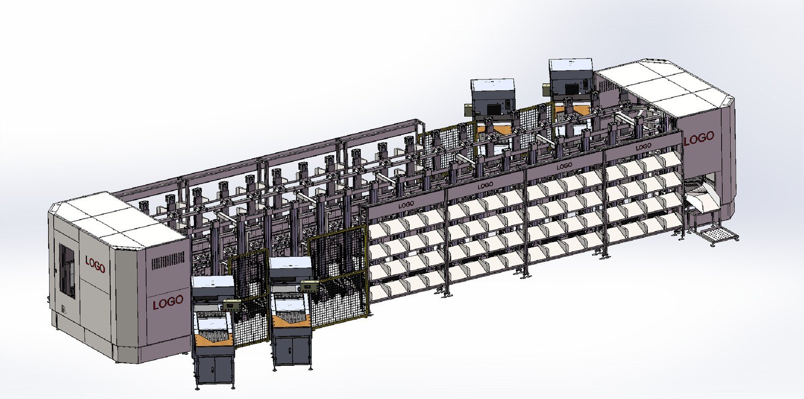 3D put-wall sorter e-commerce fulfillment project